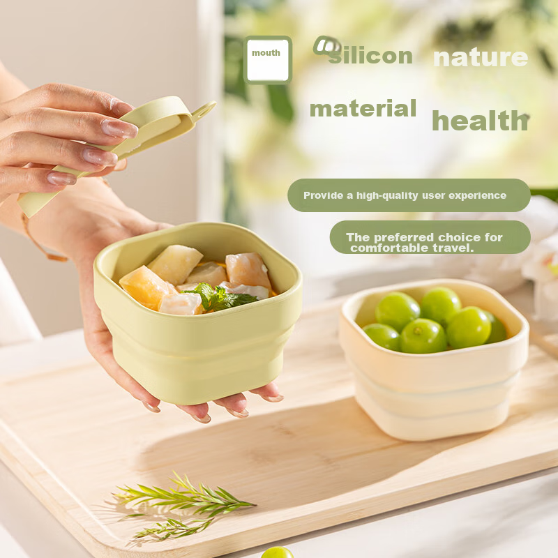 Guangyi Folding Bowl, Silicone Bowl, Portable Travel Outdoor Large Capacity Coll...