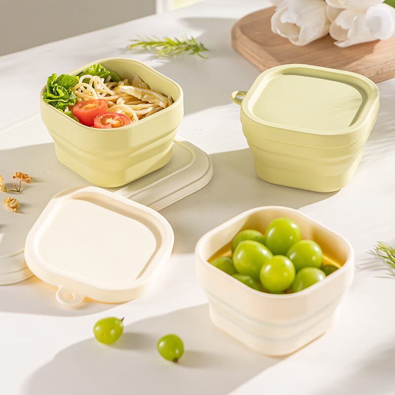 Guangyi Folding Bowl, Silicone Bowl, Portable Travel Outdoor Large Capacity Coll...