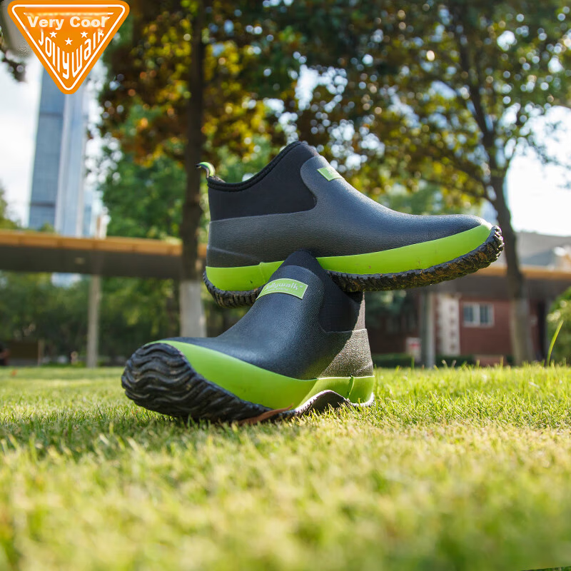 Jolly Walk Waterproof Rain Boots Men Women Rubber Shoes Fashion Rain Boots Water...
