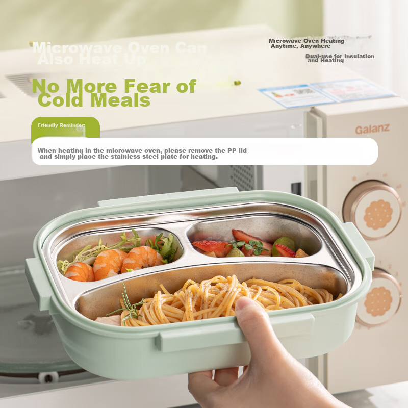 Guangyi 316 Stainless Steel Lunch Box for Elementary School Students, Office Wor...