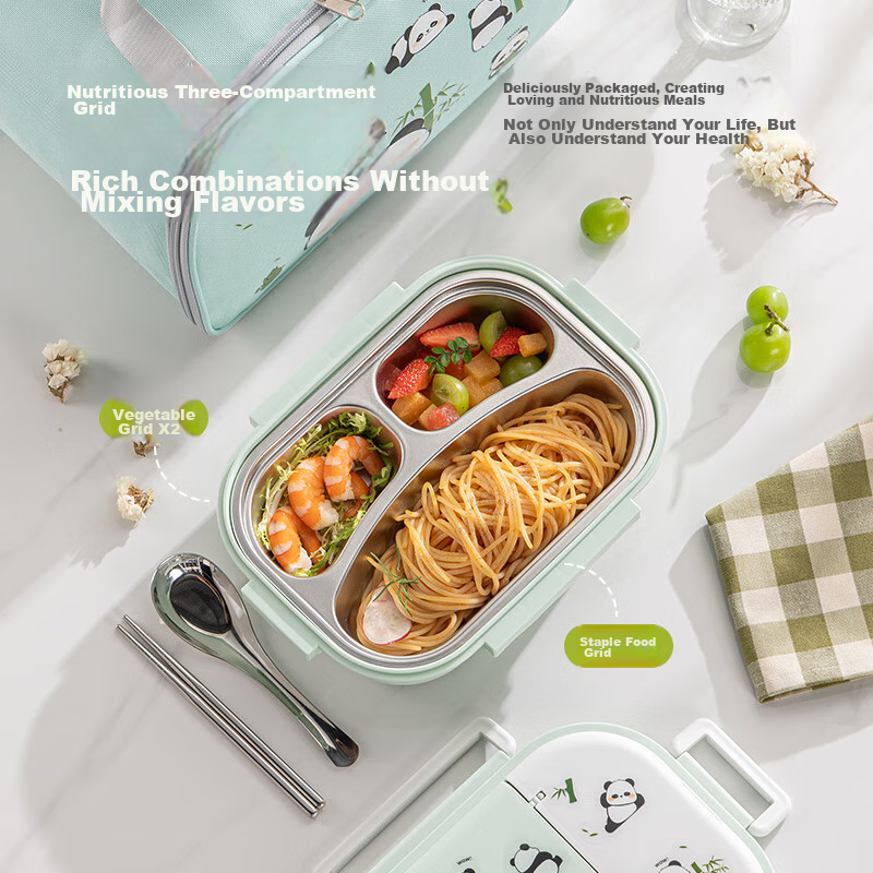 Guangyi 316 Stainless Steel Lunch Box for Elementary School Students, Office Wor...