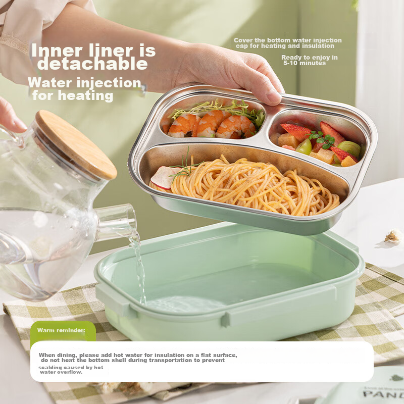 Guangyi 316 Stainless Steel Lunch Box for Elementary School Students, Office Wor...