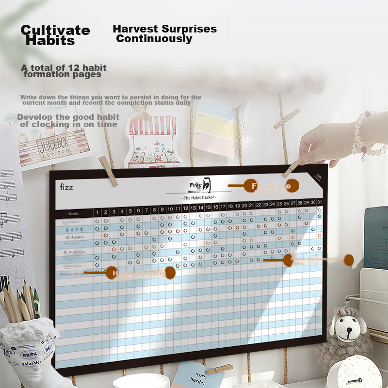 Fizzy Calendar Notebook, Creative Multifunctional Model, Self-Filling Business O...