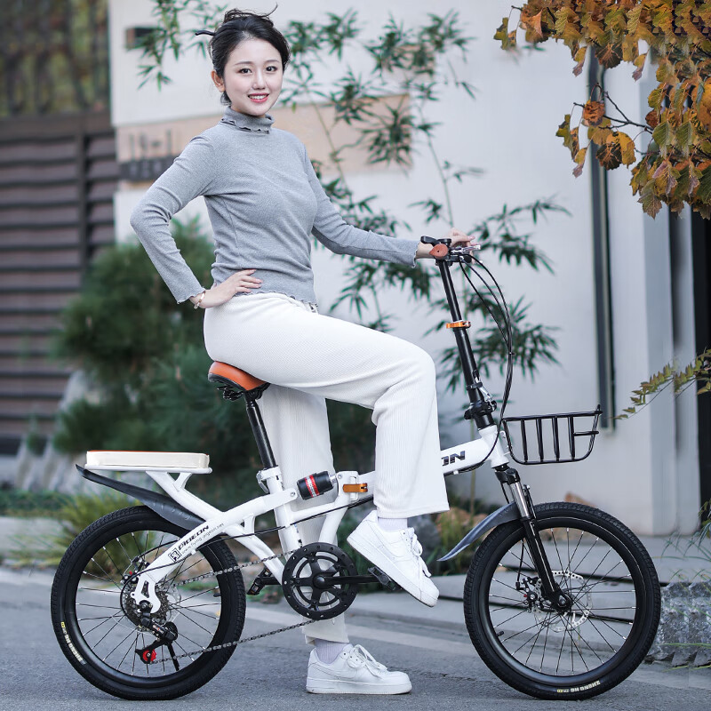 FLYING PIGEON 20-Inch Folding Single-Speed Adult Student Youth City Leisure Runn...