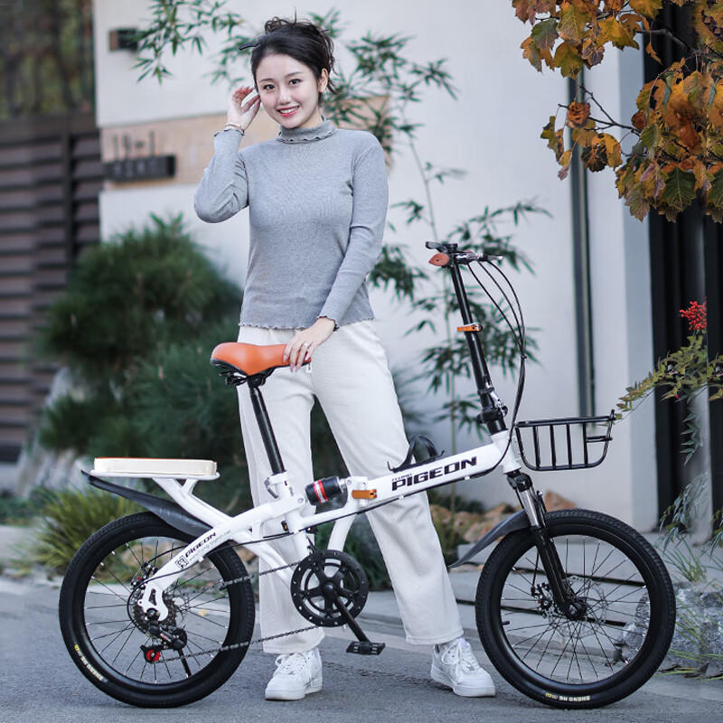 FLYING PIGEON 20-Inch Folding Single-Speed Adult Student Youth City Leisure Runn...