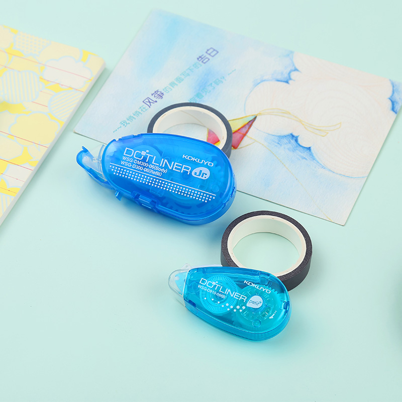 KOKUYO Dot Glue Refill, 8m*6mm, Double-Sided Transparent Dot Tape for Students,...