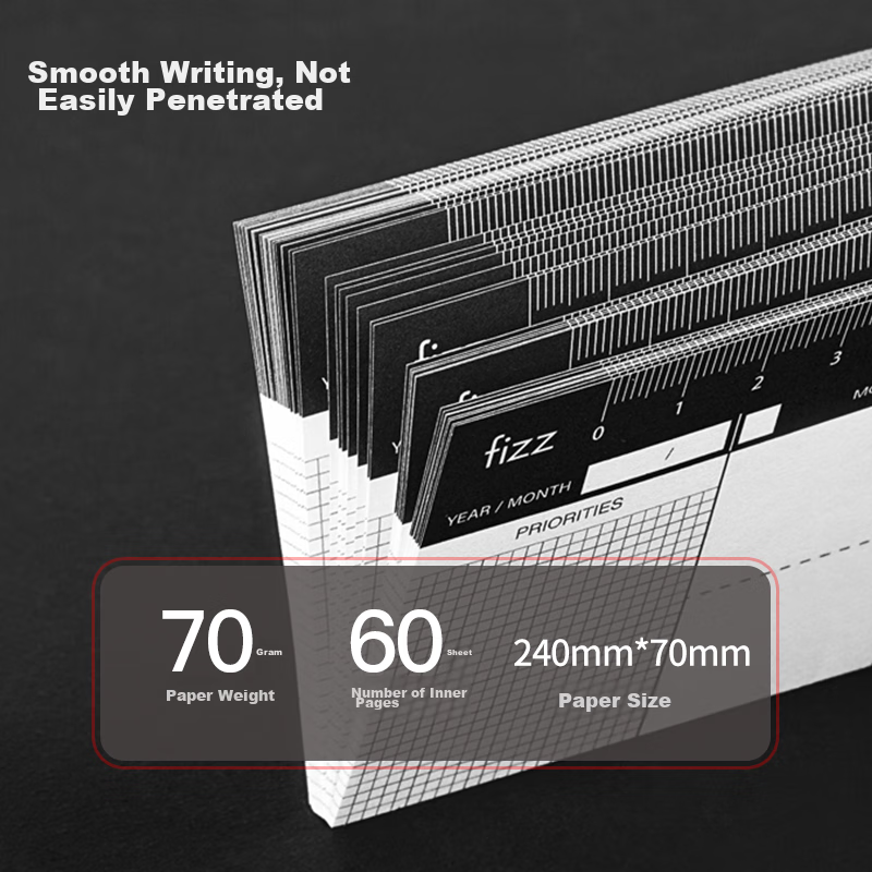Fizzy Self-Filling Calendar, Planner, Mini Desk Organizer, Task List, Office Des...