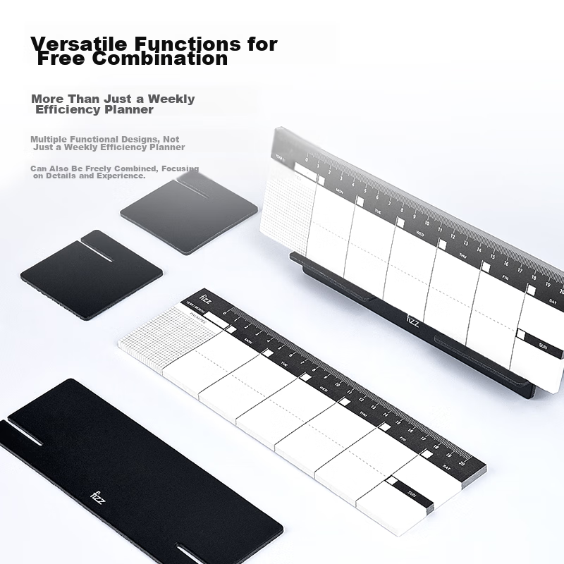 Fizzy Self-Filling Calendar, Planner, Mini Desk Organizer, Task List, Office Des...