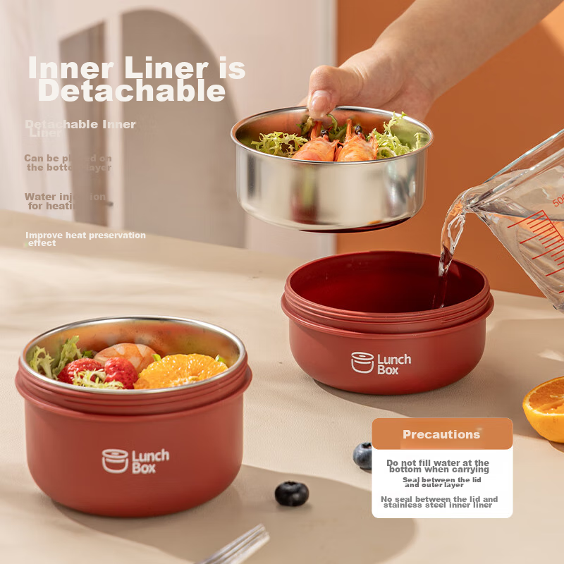 Guangyi Insulated Lunch Box, 316 Stainless Steel, Suitable for Office Workers, M...