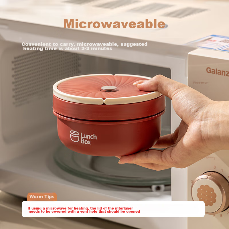 Guangyi Insulated Lunch Box, 316 Stainless Steel, Suitable for Office Workers, M...