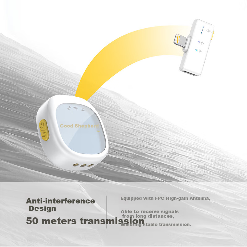 Good Shepherd Wireless Lavalier Microphone for Live Broadcasting, TikTok Karaoke...