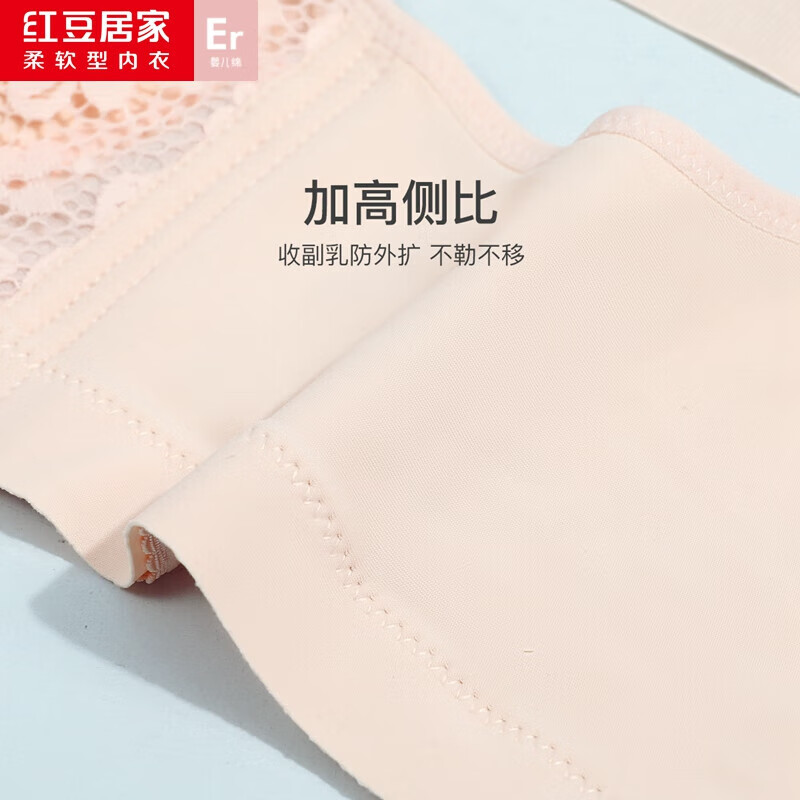 Hongdou Home Wireless Bra, Sexy Lace Mesh, Push-Up, Perforated Cups, Breathable...