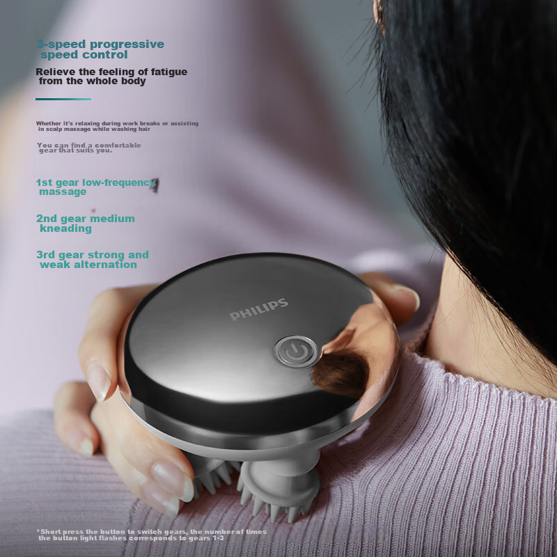 Philips Smart Scalp Massage Comb, Hair Care And Scalp Nourishing Head Massager,...