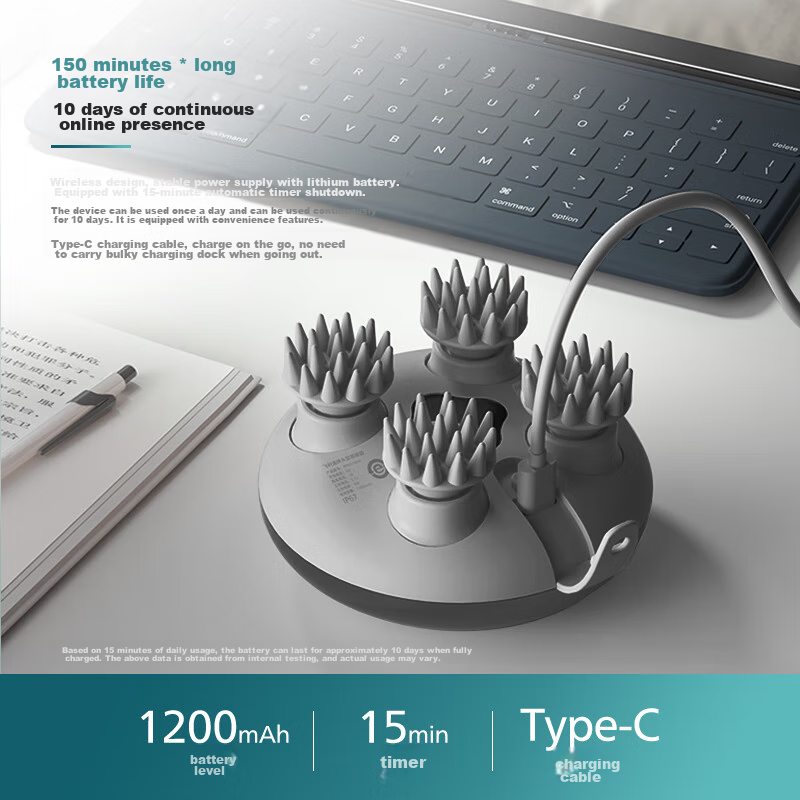 Philips Smart Scalp Massage Comb, Hair Care And Scalp Nourishing Head Massager,...