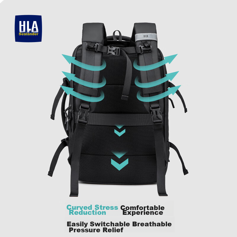HLA Backpack, Business Backpack for Men, Laptop Bag, Water-Resistant Travel Bag