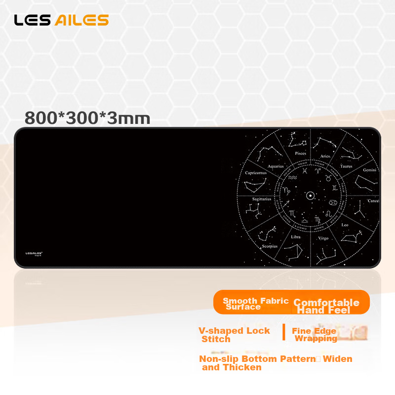 Feidun LESAILES Constellation Office Gaming Mouse Pad, Large Size, Thickened wit...