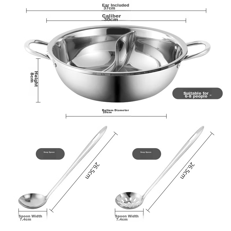 Guangyi, Hot Pot, Stainless Steel Hot Pot Utensils, Soup Strainer, Hot Pot Basin...