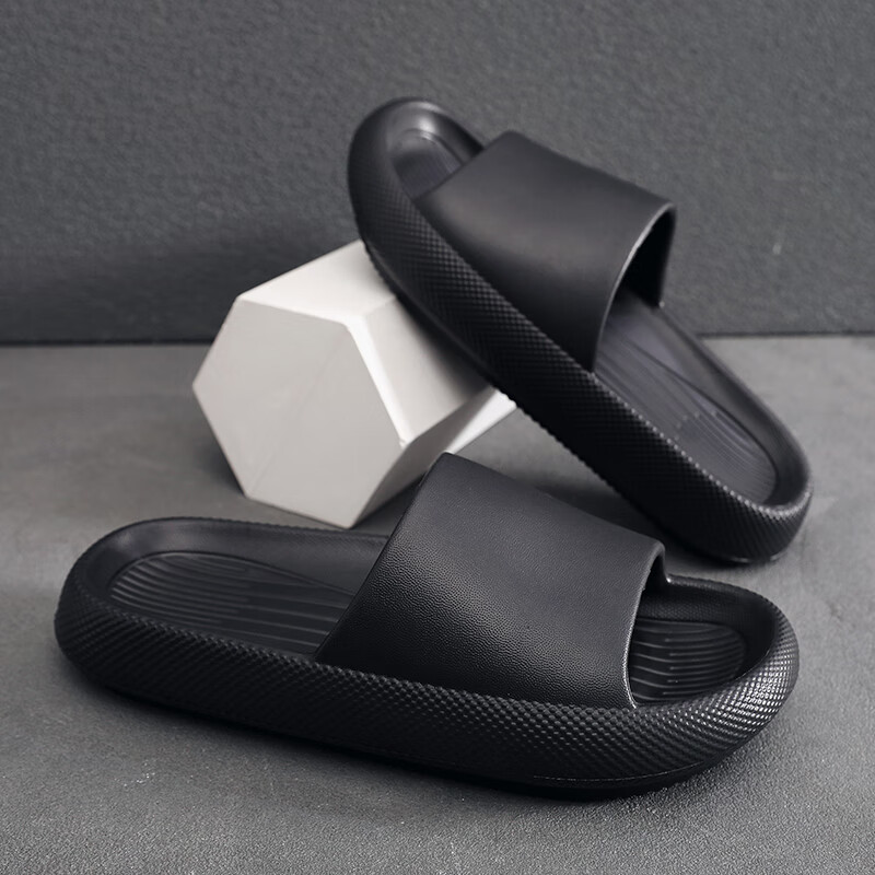 GUOLUOFEI Men's Slippers Summer Outdoor Anti-Slip Thick-Soled Height-Increasing...