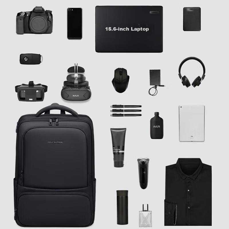 Golf Backpack for Men, Business Travel Backpack, 15.6/16 Inch Laptop Bag, Water-...