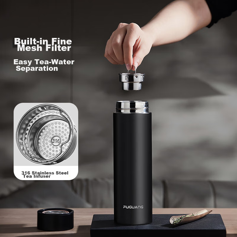 Fuguang Glory Insulated Mug, 316 Stainless Steel Tea Cup, Vacuum Business Cup, L...