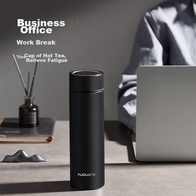 Fuguang Glory Insulated Mug, 316 Stainless Steel Tea Cup, Vacuum Business Cup, L...