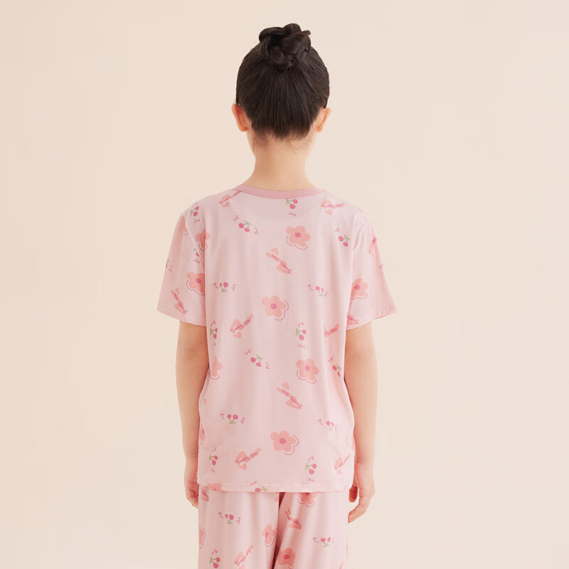 Red Bean Children's Pajamas Yukesi 5A Antibacterial Short Sleeve Seven-point Pan...