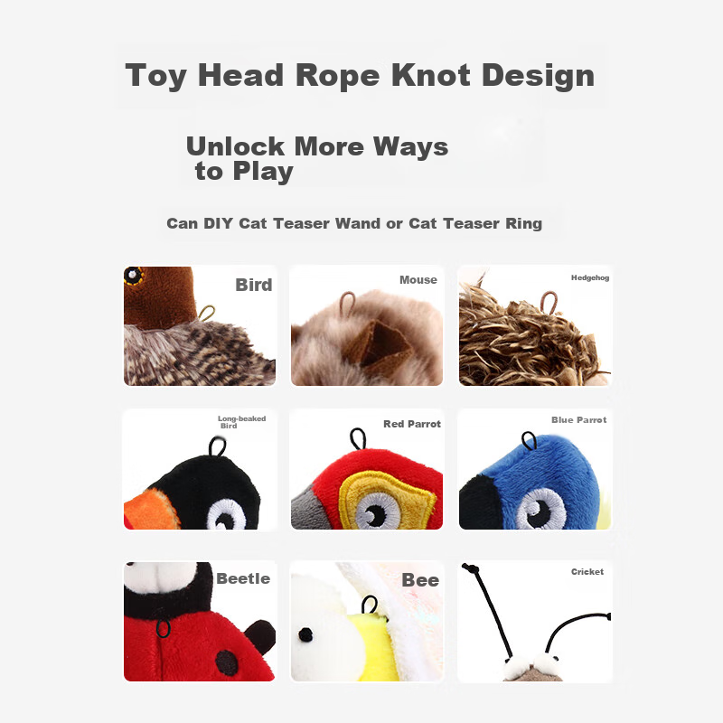 GiGwi Bird Sound Cat Toy, Self-Entertaining Boredom Relief Device, Teething And...