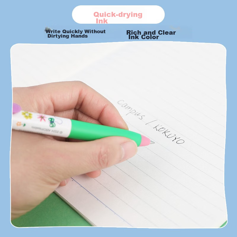 KOKUYO Peppa Pig Collaboration Series Student 0.5mm Quick-Drying Retractable Gel...