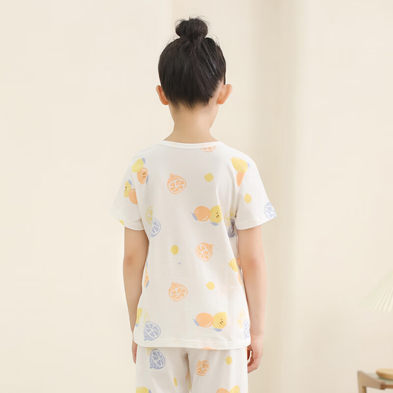 Hongdou Children's Pajamas, Pure Cotton, Thin Summer Style, Air Conditioning Wea...