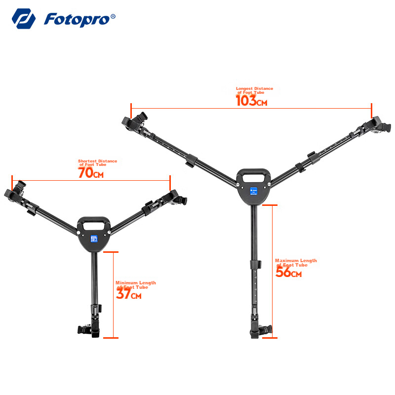 Fotopro DP-2 Professional Tripod with Mobile Wheels, for DSLR Cameras And DV Cam...