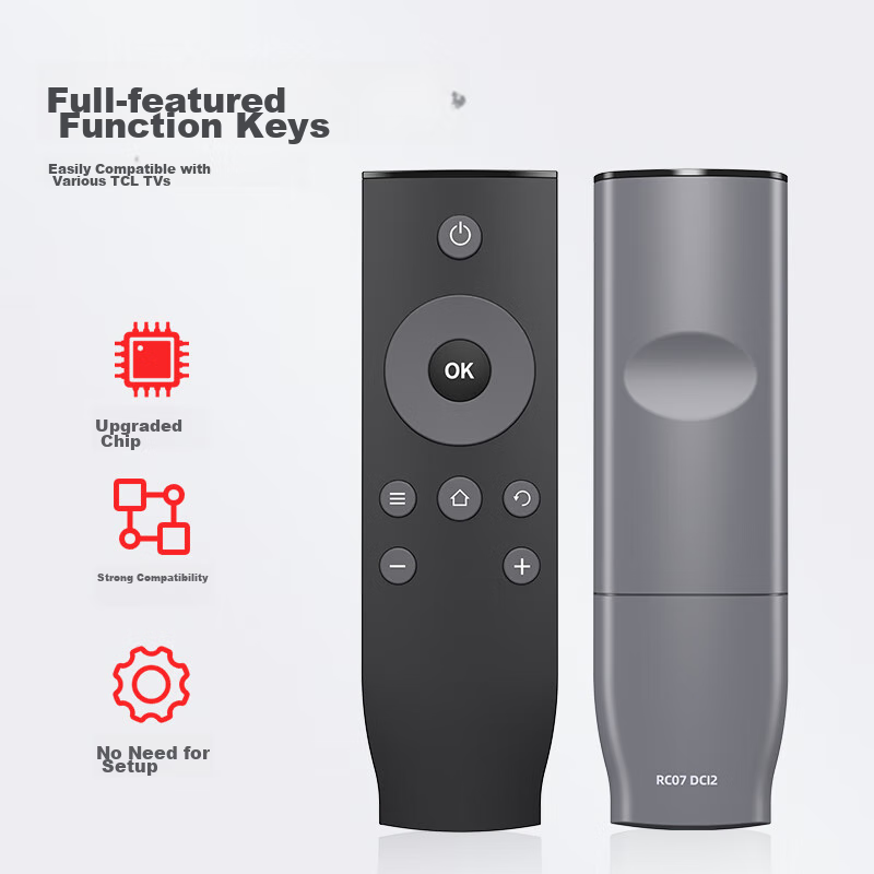 Gela Suitable for TCL TV Remote Control RC07DCI2, L40F38, L55L3800U, D55A620U, T...