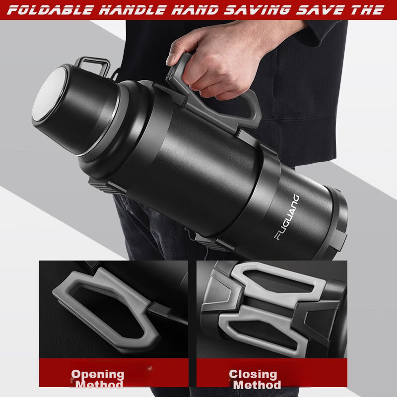 Fuguang Insulated Bottle, Large Capacity, Thermos Flask, Car Water Bottle, Trave...