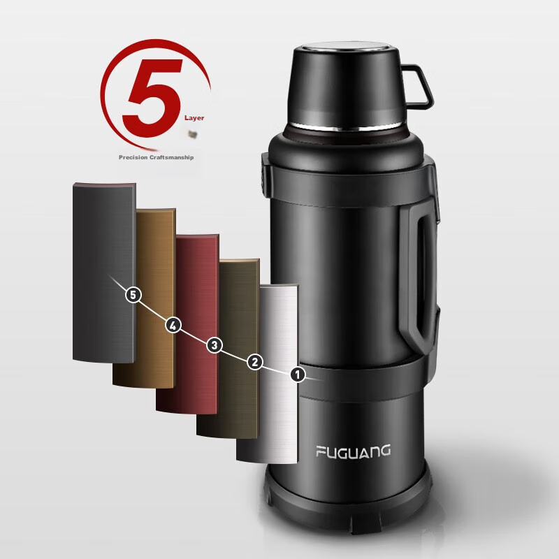 Fuguang Insulated Bottle, Large Capacity, Thermos Flask, Car Water Bottle, Trave...