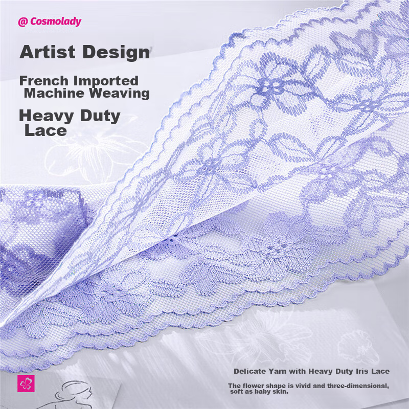 Dushiliren Women's Bra, Patented Side Push-Up, Gathered, Medium-Thick, Breathabl...