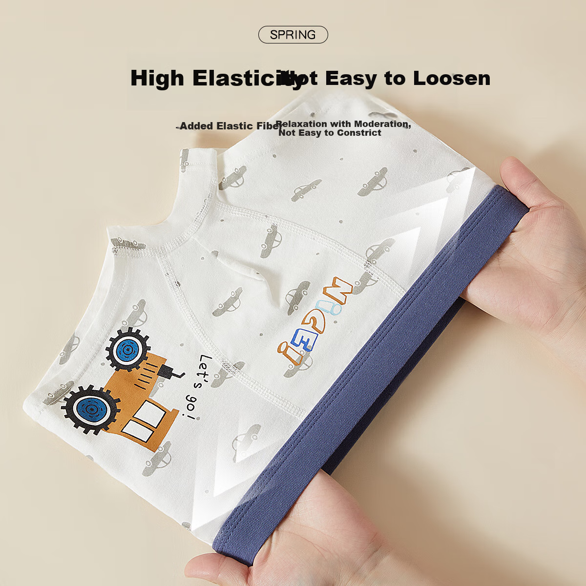 FENTENGCARE (FENTENGCARE)【Double-layer antibacterial crotch】4-pack boys' cotto...