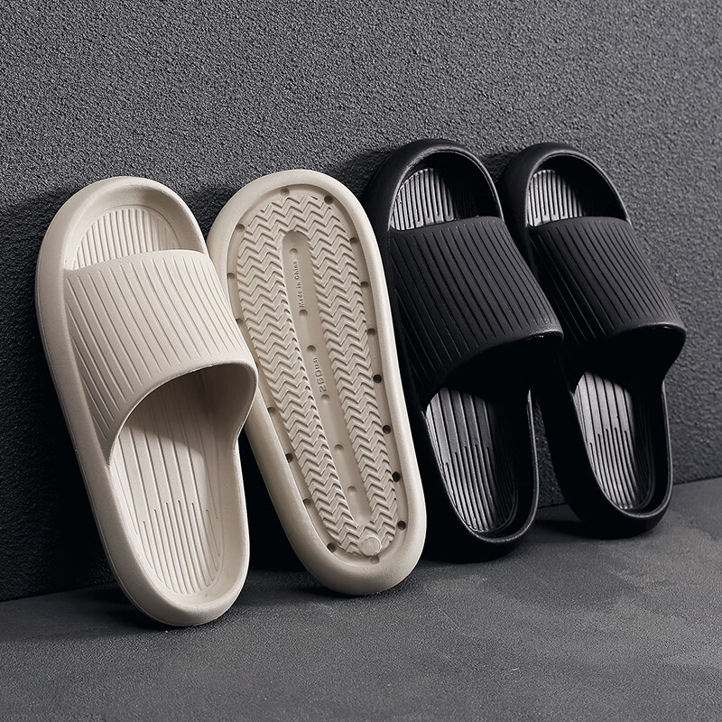 GUOLUOFEI Men's Summer Anti-Slip Thick-Soled Home Slippers Couples Bathroom Show...