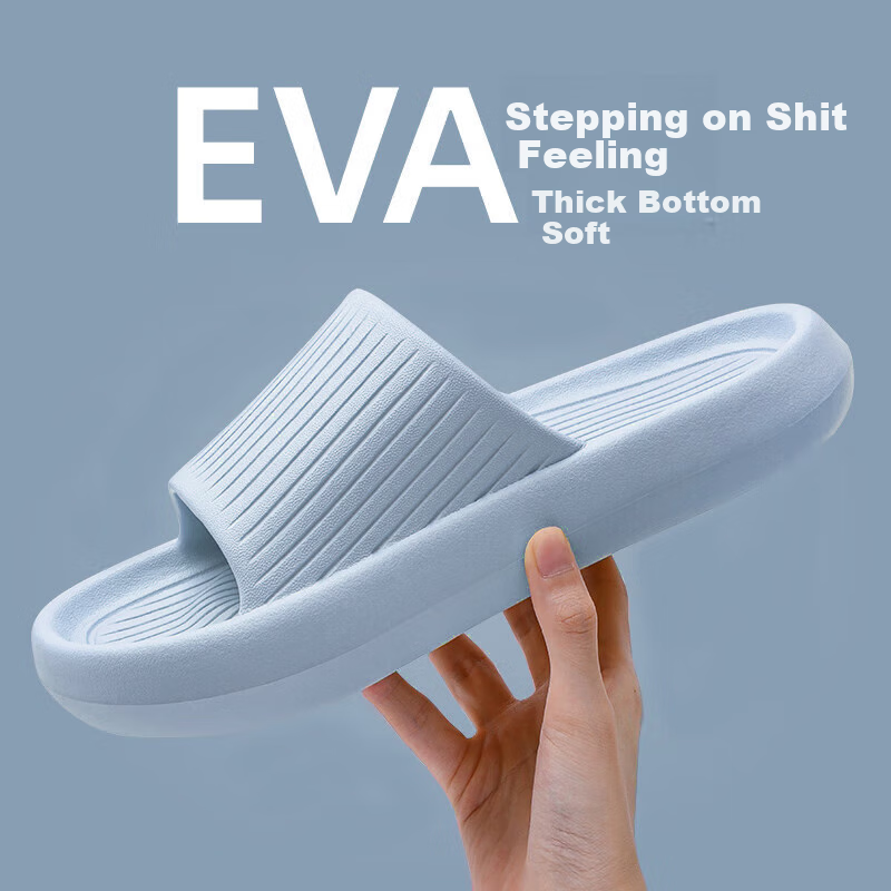 GUOLUOFEI Men's Summer Anti-Slip Thick-Soled Home Slippers Couples Bathroom Show...