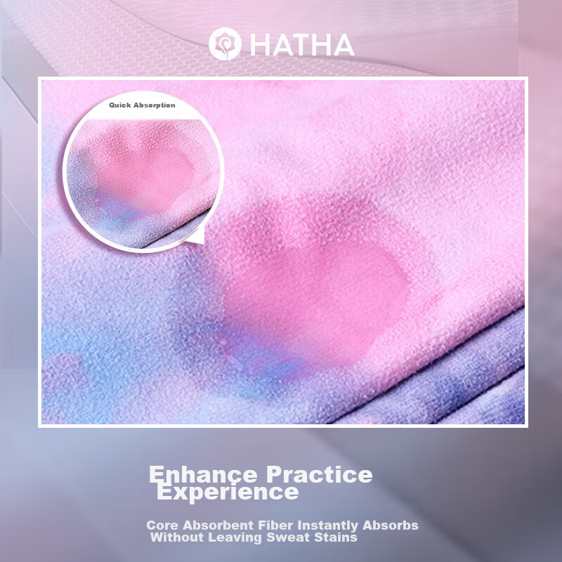 Hatha Professional Yoga Mat, Non-Slip Yoga Towel, Thickened Sports Beach Towel,...