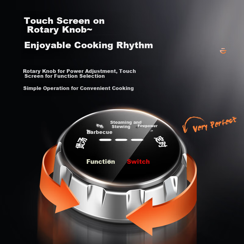 Fudeli Household Double Burner Induction Cooker Electric Ceramic Stove Embedded...