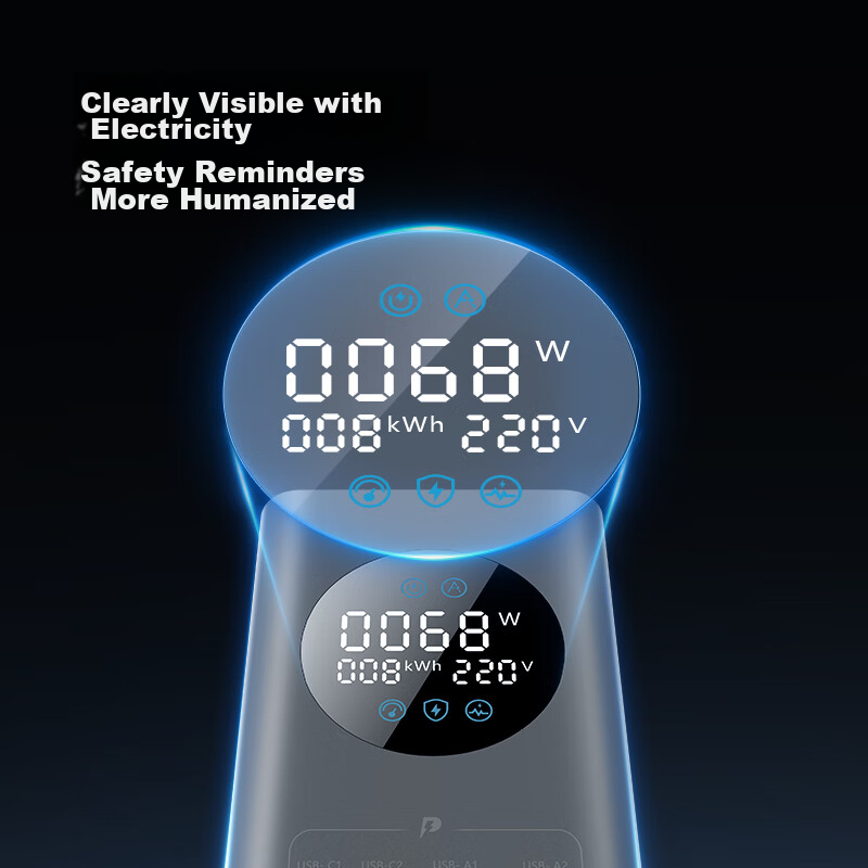 BULL Smart Digital Display Screen Gallium Nitride 67W Fast Charging Small Power...