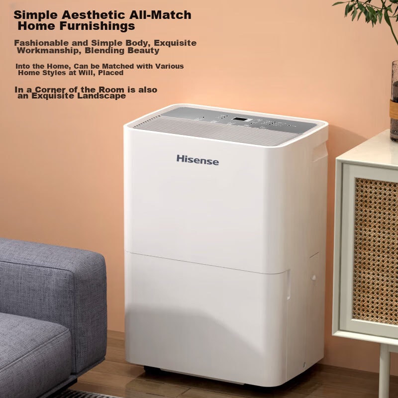 Hisense Dehumidifier 30L/Day, Quiet Operation for Bedroom, Home Use, 140㎡ Large...