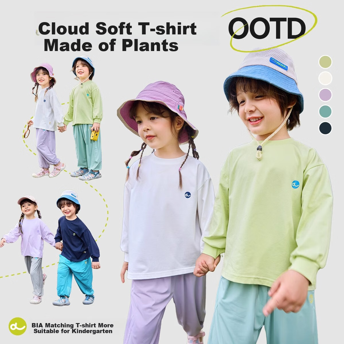 Dudu Home Children's T-shirt Spring Breathable Boys' Long Sleeve Spring Clothing...