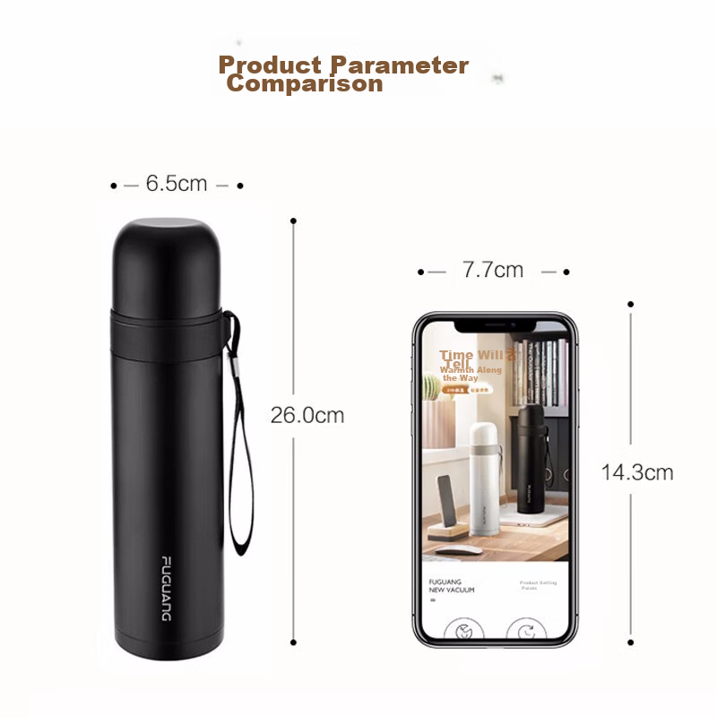 Fuguang Insulated Mug, 304 Stainless Steel, Dual-Use Portable Tea Cup, for Men A...