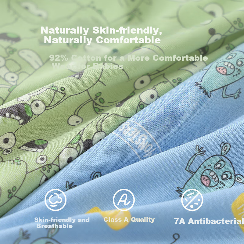 Red Bean Children's Underwear Boys and Girls 7A Antibacterial Square Shorts Teen...