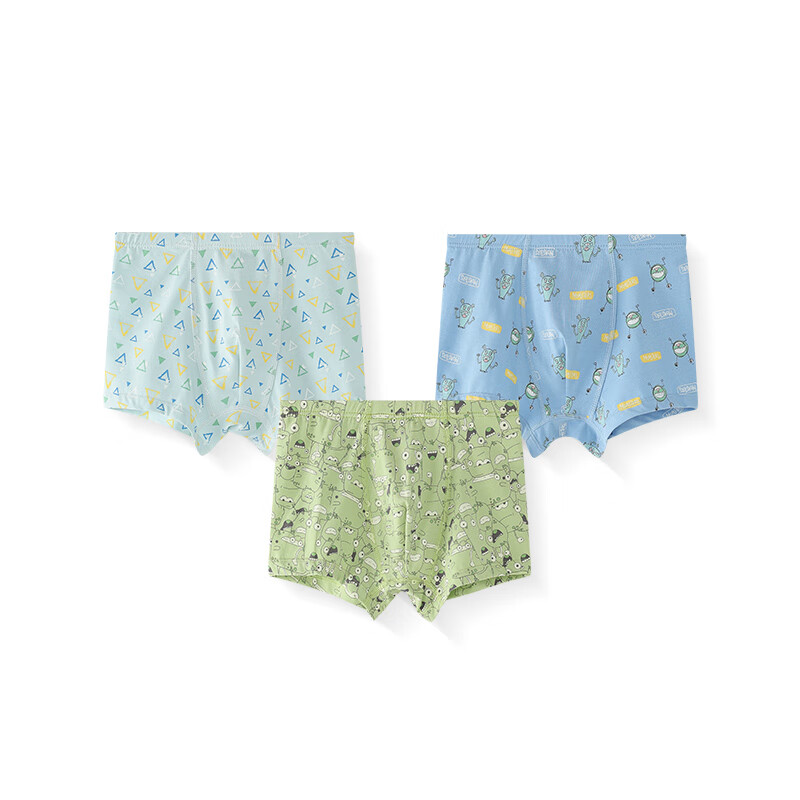 Red Bean Children's Underwear Boys and Girls 7A Antibacterial Square Shorts Teen...