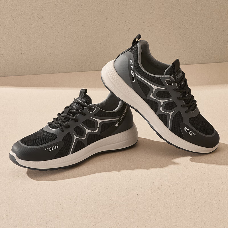 RED DRAGONFLY Men's Sports Shoes 2025 Spring Men's Running Shoes Outdoor Casual...