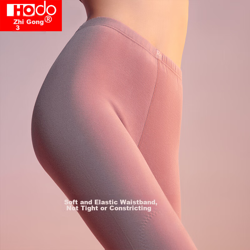 Hongdou Thermal Underwear for Women, Heat-Generating, Seamless, Cotton-Lined, Au...