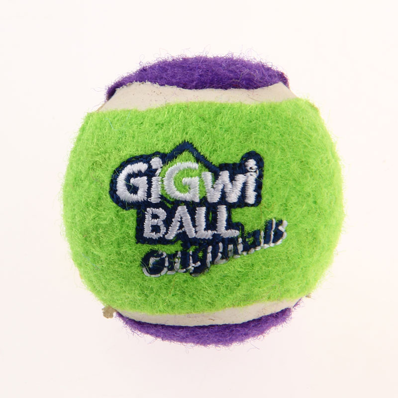 GiGwi Dog Toys High Bounce Squeaky Tennis Balls for Puppies and Small Dogs, Dura...
