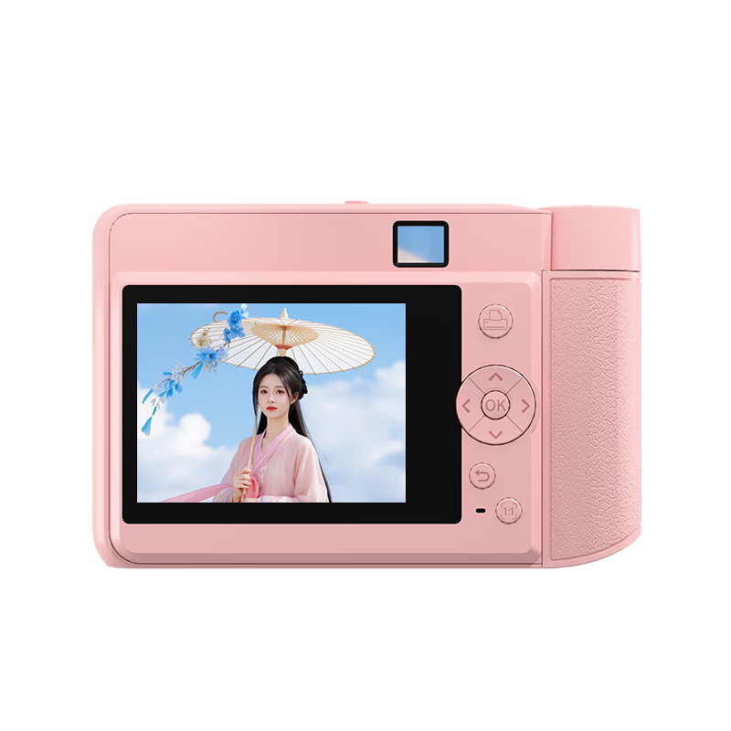 Hanin Mini Pink Instant Camera and Printer, Pocket Camera with Phone Printing, I...