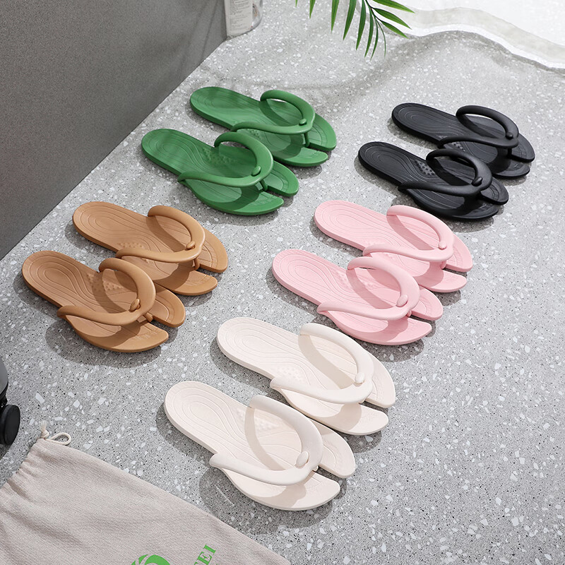 GUOLUOFEI Foldable Travel Slippers Men Portable Summer Swimming Business Trip Wo...